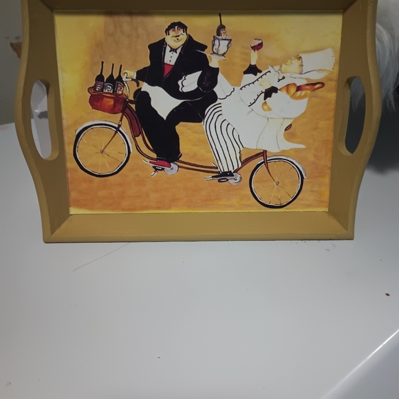 Two small wooden chef guy trays. - Picture 3 of 4